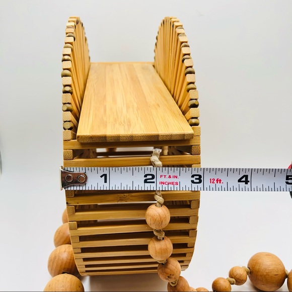 Bamboo Round Shoulder Bag - Picture 10 of 12